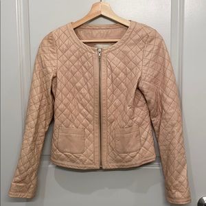 Light Rose Leather Jacket